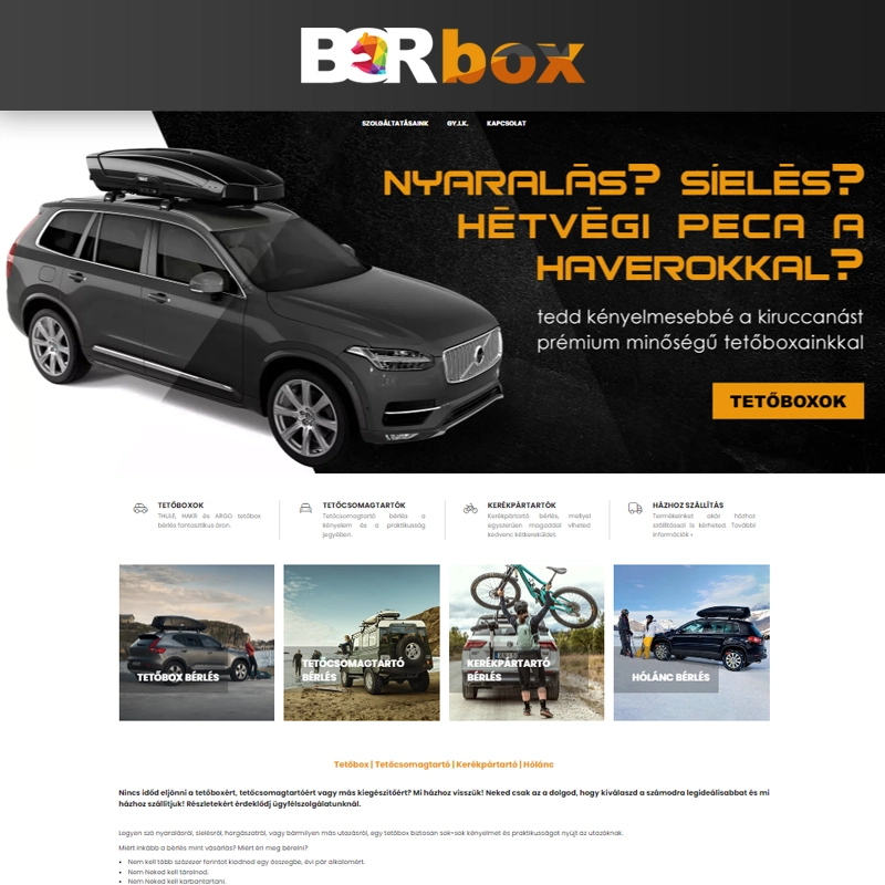 UNAS weboldal | berbox